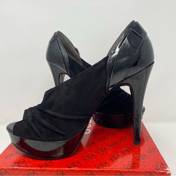 Guess Kailas suede peep toe heels - Picture 11 of 11